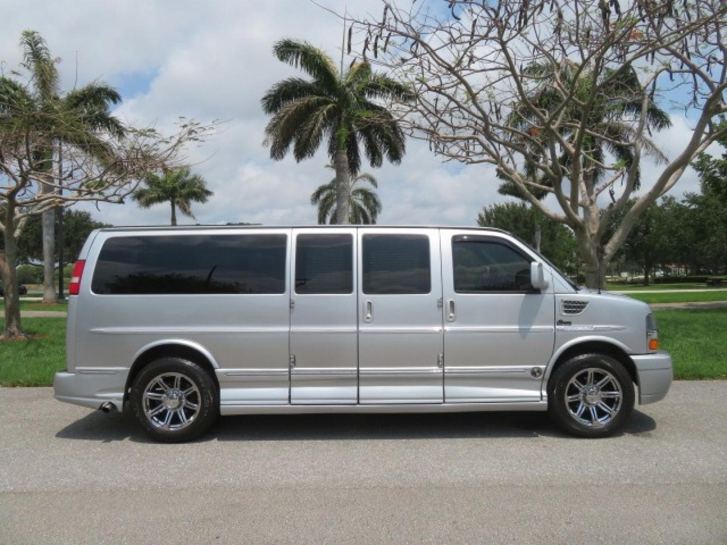 2014 Chevrolet Express (1GBWGLCG3E1) , located at 4301 Oak Circle #19, Boca Raton, FL, 33431, (954) 561-2499, 26.388861, -80.084038 - You are looking at a Rare 2014 Chevy Express 2500 Quigley 4x4 Four Wheel Drive Explorer Limited SE 9 Passenger Conversion Van with: 107K Original Miles, 6 Captain Chairs, Rear Power Folding Bench Seat Bed, Center Consoler Cooler, Front PPF (Paint Protection Film) Explorer Limited Conversion Througho - Photo#7